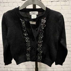 Laura Ashley - Black & Silver Cardigan - 18M